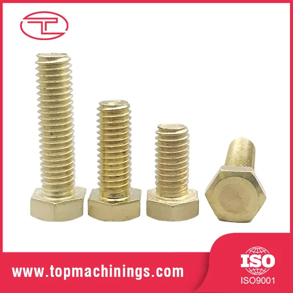 Piezas mecanizadas con tornillo de latón